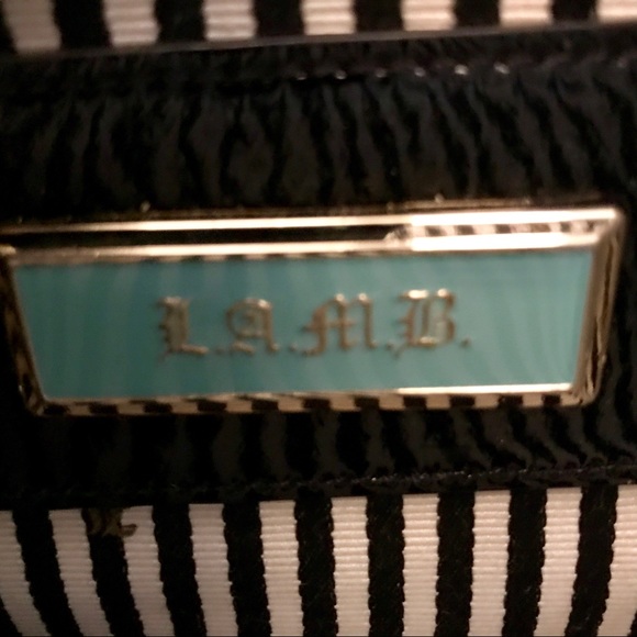 L.A.M.B. Gwen Stefani plaid patent tote clutch - Picture 7 of 8